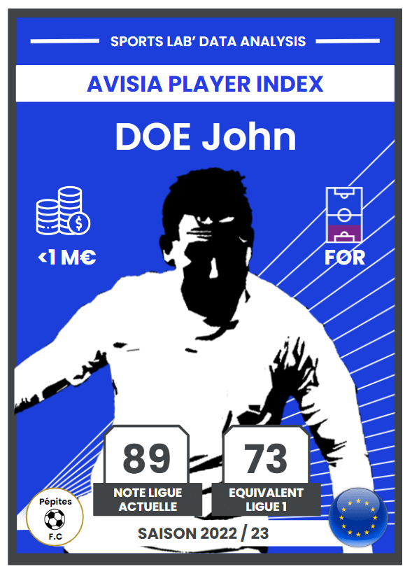 Sports Lab' data analyse, AVISIA player index